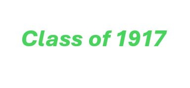 Class of 1917